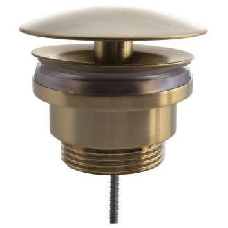 Umyvadlová výpust 5/4“, neuzavíratelná, velká zátka, 5-55mm, zlato mat UD52596P