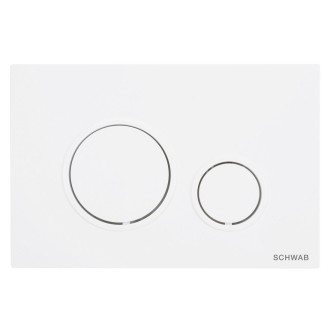 SCHWAB VELA ovládací tlačítko, 247x165 mm, bílá mat P47-0131-0400