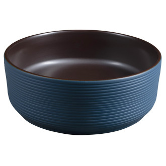 PRIORI keramické umyvadlo na desku, ? 41 cm, modrá/hnědá PI033