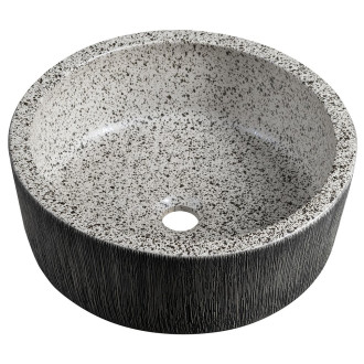 PRIORI keramické umyvadlo na desku, ? 41 cm, granit PI035