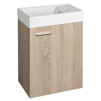 ZOJA skříňka s keramickým umyvadlem 40x22 cm, dub platin 51049DP-02