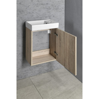 ZOJA skříňka s keramickým umyvadlem 40x22 cm, dub platin 51049DP-02