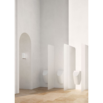 COMMUNITY urinál se zakrytým přívodem vody s otvory pro víko 31x65cm, bílá mat 909809