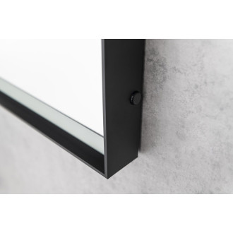 SORT zrcadlo s LED osvětlením 60x80cm, senzor, 2700-6500K, černá mat ST080S