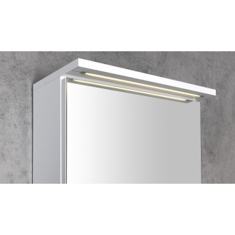 KAWA STRIP galerka s LED osvětlením 50x70x22cm, bílá WGL50S