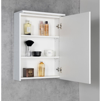 KAWA STRIP galerka s LED osvětlením 50x70x22cm, bílá WGL50S