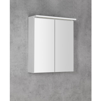 KAWA STRIP galerka s LED osvětlením 60x70x22cm, bílá WGL60S