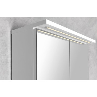KAWA STRIP galerka s LED osvětlením 60x70x22cm, bílá WGL60S