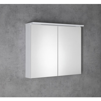 KAWA STRIP galerka s LED osvětlením 80x70x22cm, bílá WGL80S