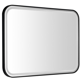 CETIS zrcadlo s LED osvětlením 100x70cm, černá mat CT100