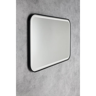 CETIS zrcadlo s LED osvětlením 100x70cm, černá mat CT100