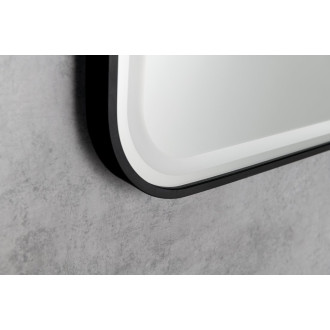 CETIS zrcadlo s LED osvětlením 100x70cm, černá mat CT100