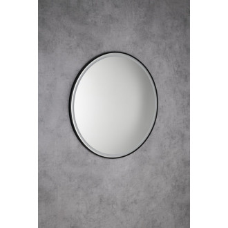 KADRIS kulaté zrcadlo s LED osvětlením ? 100cm, černá mat KD100