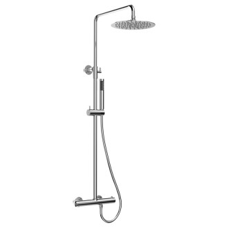 Sprchový sloup s termostatickou baterií, chrom KU139