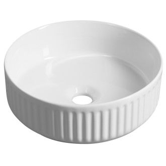ION keramické umyvadlo na desku, průměr 36cm, bílá 10NF66036