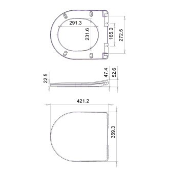 VERMET WC sedátko, Soft Close, bílá VRS008