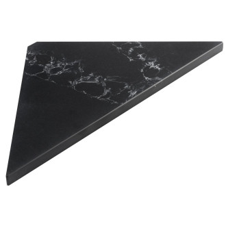 ABELINE rohová police rockstone 200x200mm, black attica AE200-0598