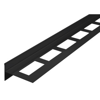 Spádová lišta, levá, výška 10mm, délka 1000mm, černá mat SPD10B-L