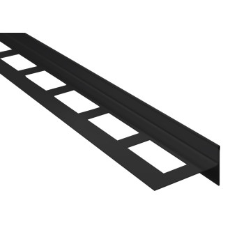 Spádová lišta, pravá, výška 10mm, délka 1000mm, černá mat SPD10B-P