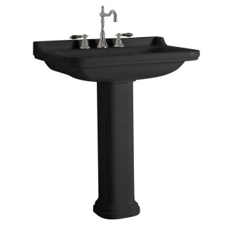 WALDORF universální keramický sloup k umyvadlům 60, 80cm, černá mat 417031