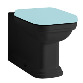 WALDORF WC kombi mísa 40x68cm, spodní/zadní odpad, černá mat 411731