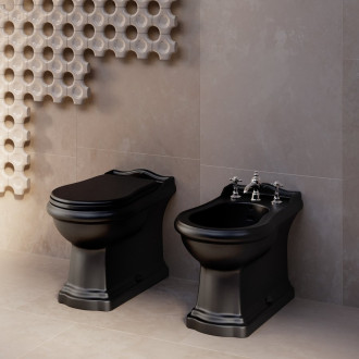 RETRO bidet stojící 39x61cm, černá mat 102231