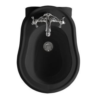 RETRO bidet závěsný 38x52cm, černá mat 102631