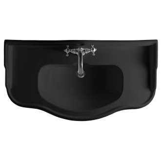 RETRO keramické umyvadlo 100x54,5cm, černá mat 105031