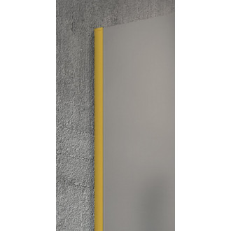 VARIO GOLD MATT jednodílná sprchová zástěna ke stěně, kouřové sklo, 1200 mm GX1312-01
