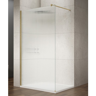 VARIO GOLD MATT jednodílná sprchová zástěna ke stěně, sklo nordic, 1100 mm GX1511-10