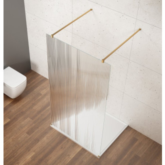 VARIO GOLD MATT jednodílná sprchová zástěna do prostoru, sklo nordic, 1200 mm GX1512-09