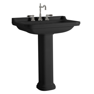 WALDORF keramické umyvadlo 80x55cm, černá mat 4141K7