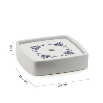 CIXI mýdlenka na postavení, porcelán, bílá/modrá CX1189