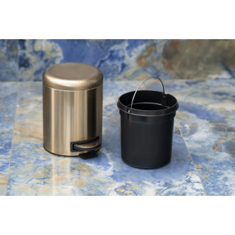 POTTY odpadkový koš 3l, Soft Close, zlato mat 320987