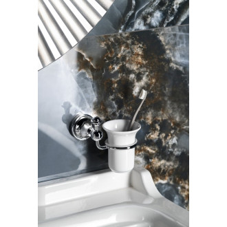 NEVIS sklenka, keramika, chrom NV1013