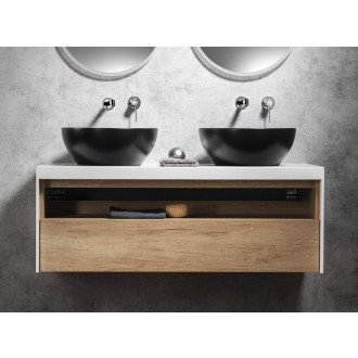 Koupelnový set VIERA 120, dub alabama / bílá mat KSET-037 KSET-037