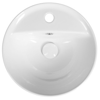 YUVA keramické umyvadlo zápustné, ? 38cm, bílá TU0652