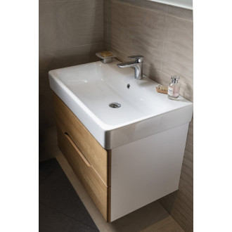 Koupelnový set MEDIENA 80, bílá mat/dub natural KSET-045 KSET-045