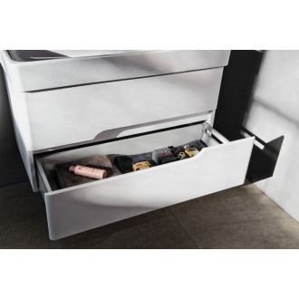 Koupelnový set MEDIENA 100, bílá mat/bílá mat KSET-046 KSET-046