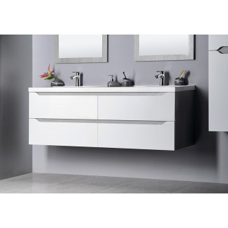 Koupelnový set WAVE 150, bílá/dub stříbrný KSET-049 KSET-049