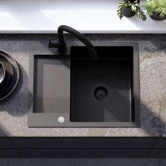 Rea Ocelový dřez Paul Black KPL-90611