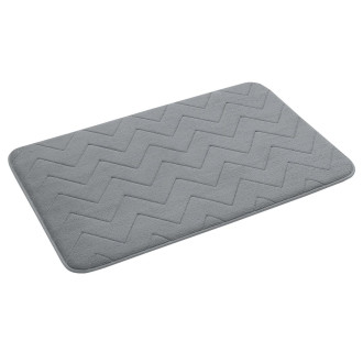 MOUSSE koupelnová předložka, 50x80cm, 100% polyester, protiskluz, šedá 96MS508008