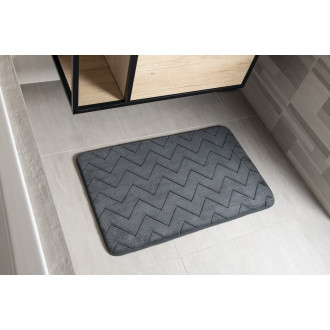 MOUSSE koupelnová předložka, 50x80cm, 100% polyester, protiskluz, antracit 96MS508085