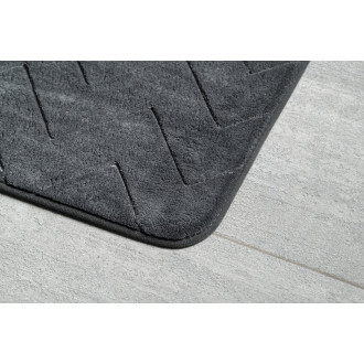 MOUSSE koupelnová předložka, 50x80cm, 100% polyester, protiskluz, antracit 96MS508085