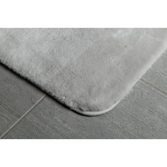 FUZZY koupelnová předložka, 50x80cm, 100% polyester, protiskluz, šedá 96FY508008