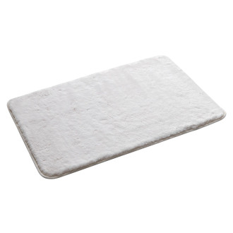 FUZZY koupelnová předložka, 50x80cm, 100% polyester, protiskluz, bílá 96FY508002