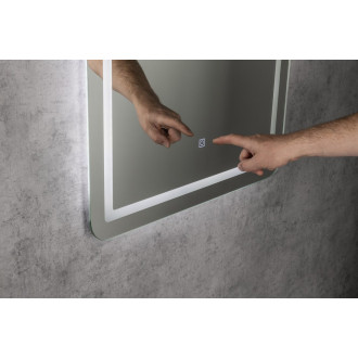 SALICA zrcadlo s LED osvětlením 60x80cm, dotykový senzor, stmívatelné SC080