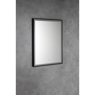 CORNA zrcadlo s LED osvětlením 60x80cm, dotykový senzor, stmívatelné, černá mat CN060
