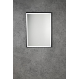 CORNA zrcadlo s LED osvětlením 60x80cm, dotykový senzor, stmívatelné, černá mat CN060