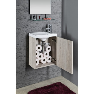 Koupelnový set LATUS X 40, dub mocca KSET-076 KSET-076